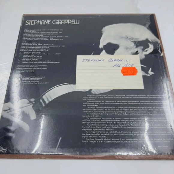 Pye Records Stephane Grappelli 1973 Vinyl Record Album new - Picture 4 of 6